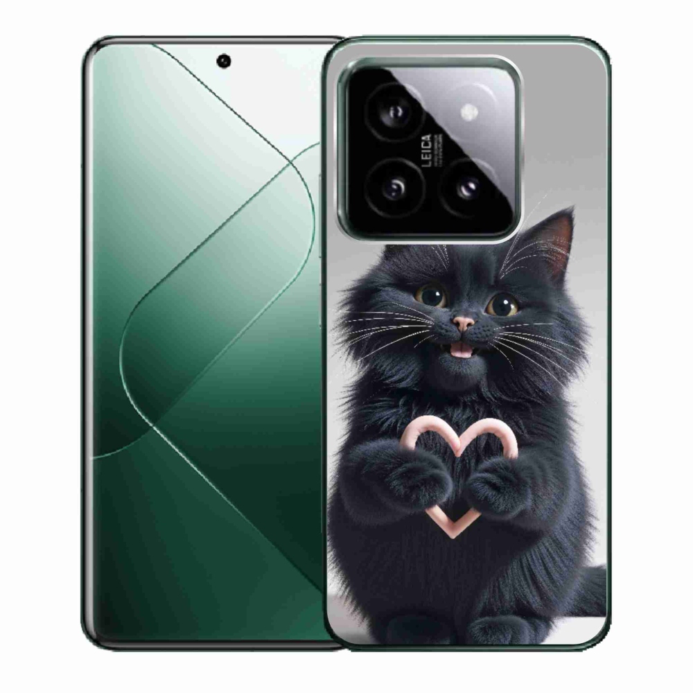 Gélový kryt mmCase na Xiaomi 14 - mačacia láska 3