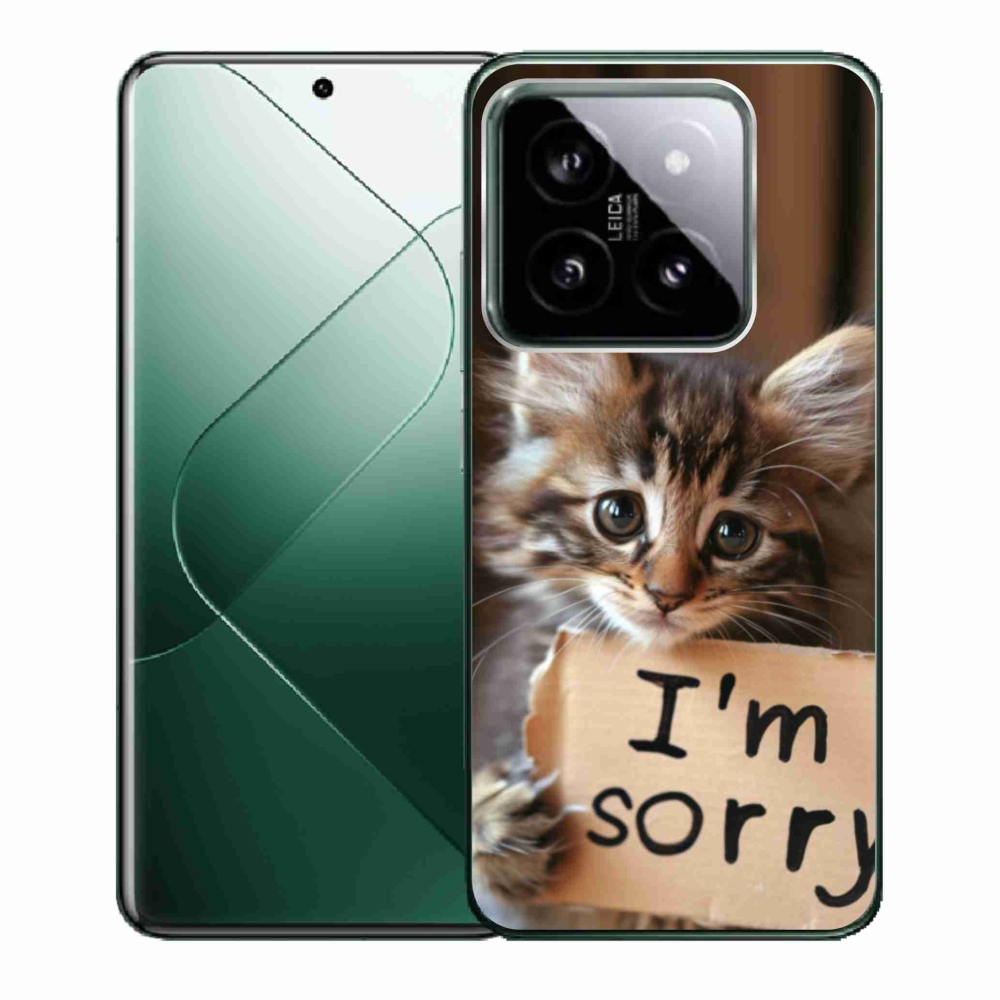 Gélový kryt mmCase na Xiaomi 14 - mačacie ospravedlnenie