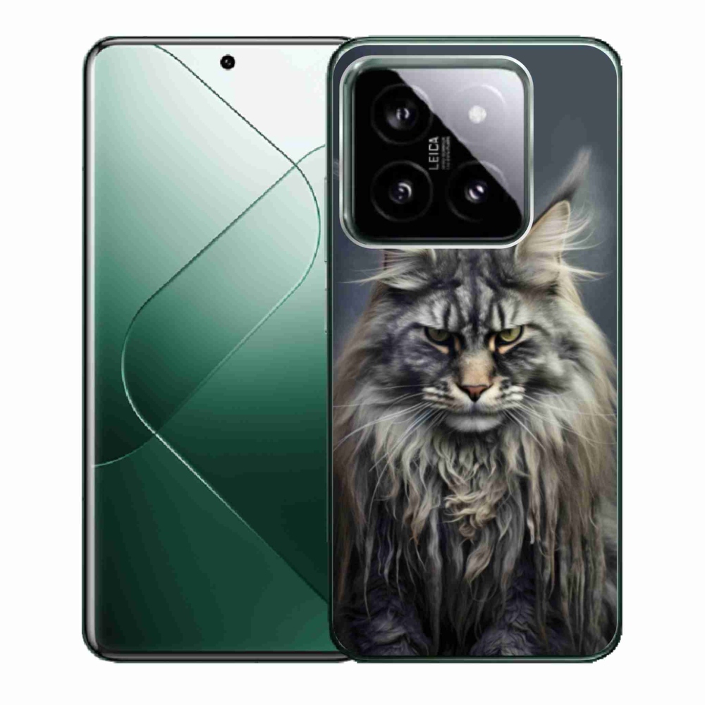 Gélový kryt mmCase na Xiaomi 14 - mačacie pohľad 4