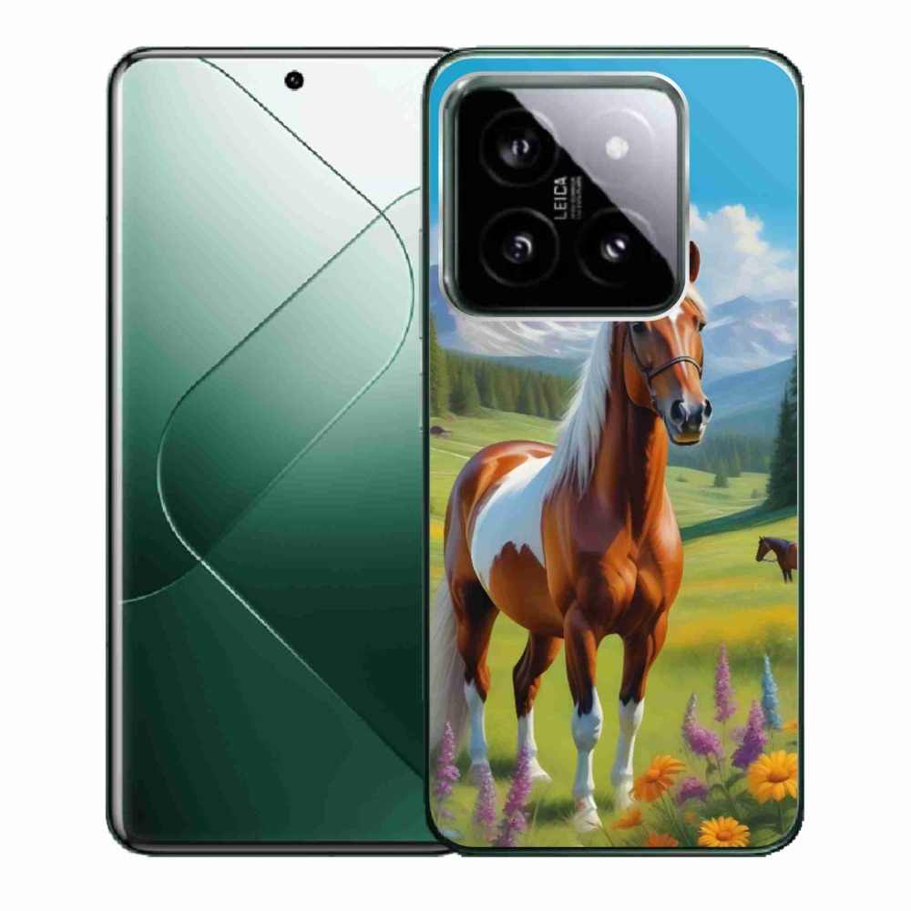 Gélový kryt mmCase na Xiaomi 14 - kôň na lúke