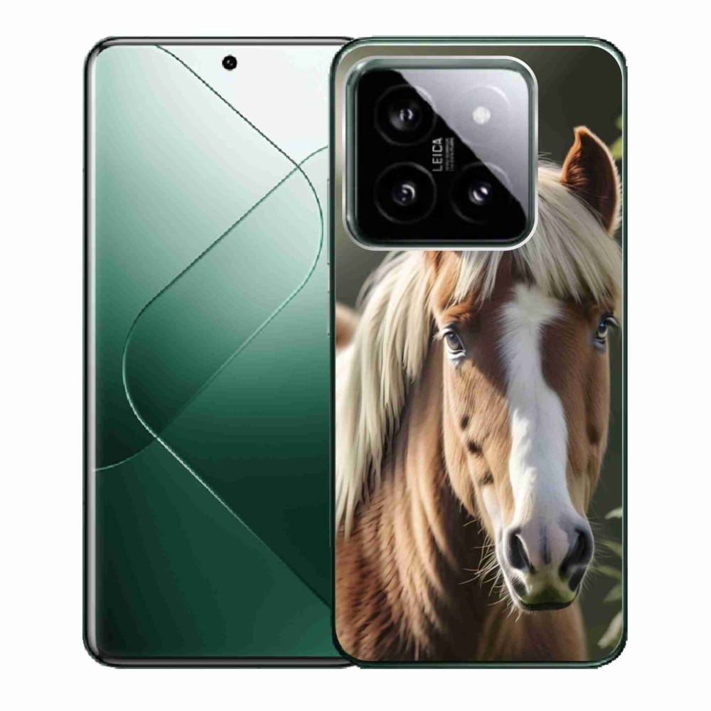 Gélový kryt mmCase na Xiaomi 14 - kôň so svetlou hrivou