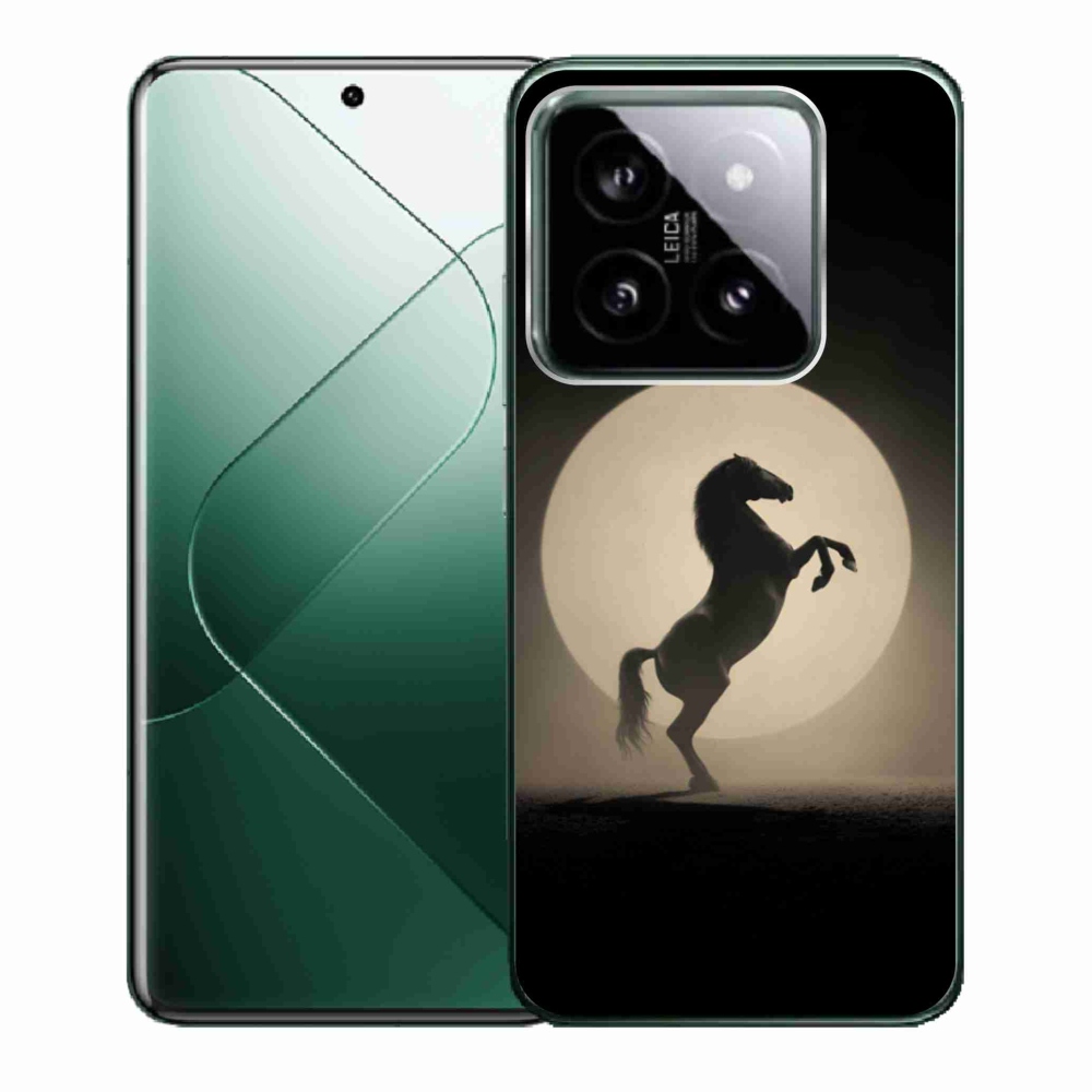 Gélový kryt mmCase na Xiaomi 14 - kôň v siluete