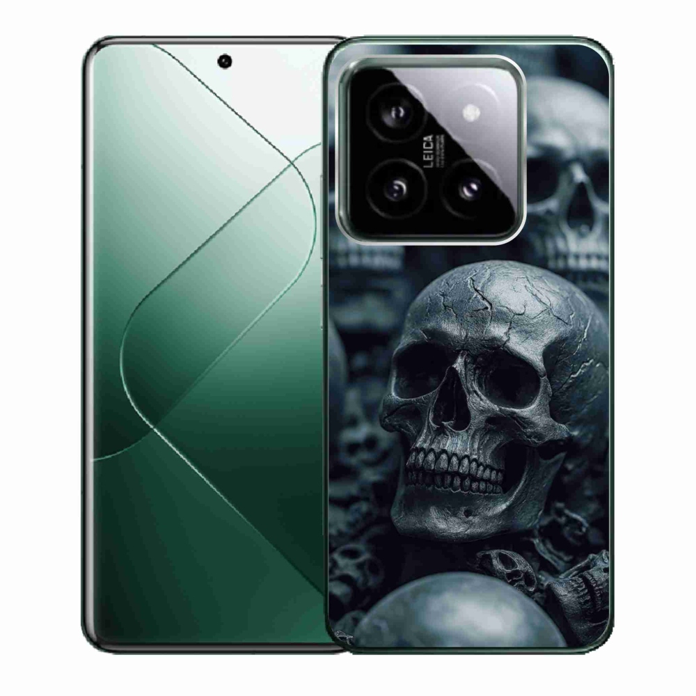 Gélový kryt mmCase na Xiaomi 14 - lebka 2