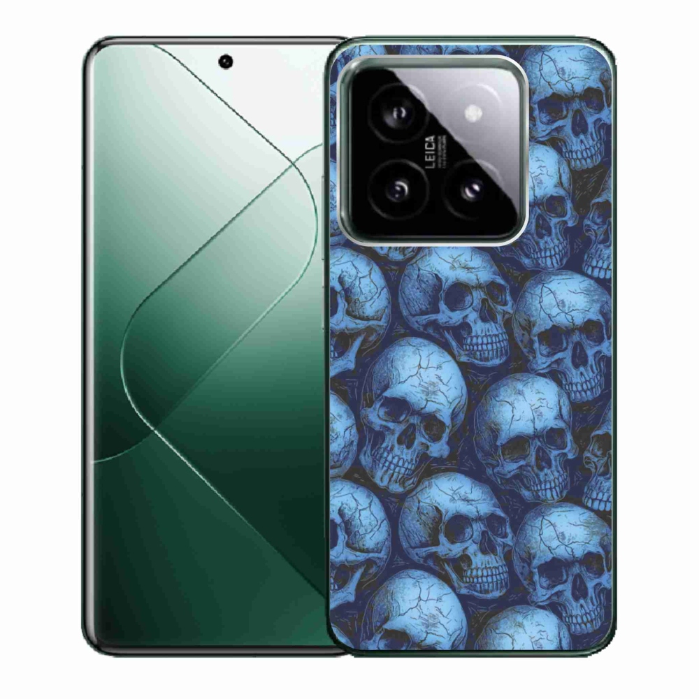 Gélový kryt mmCase na Xiaomi 14 - lebky