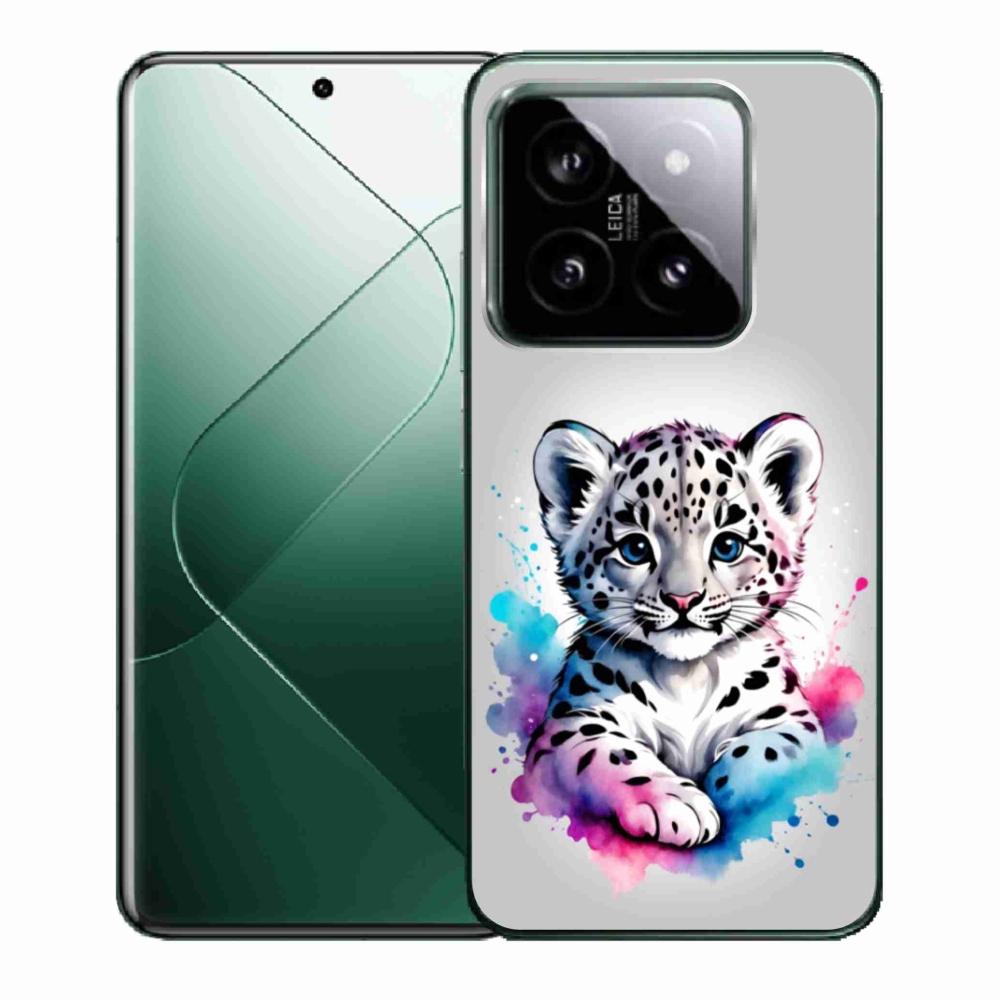Gélový kryt mmCase na Xiaomi 14 - leopardej mláďa