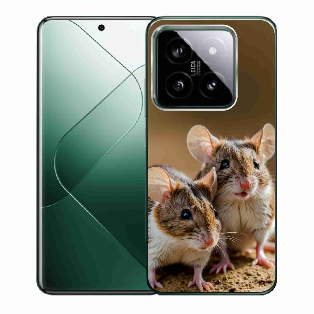 Gélový kryt mmCase na Xiaomi 14 - myší duo