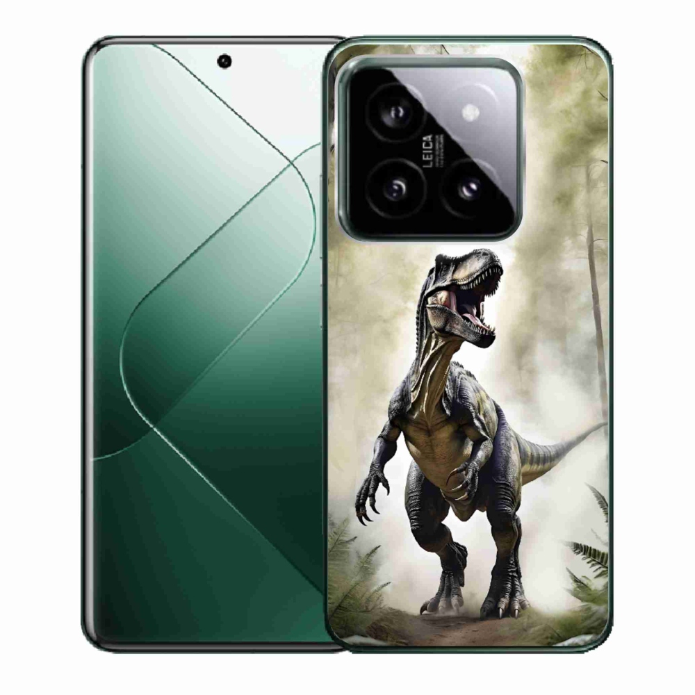 Gélový kryt mmCase na Xiaomi 14 - naštvaný T-Rex