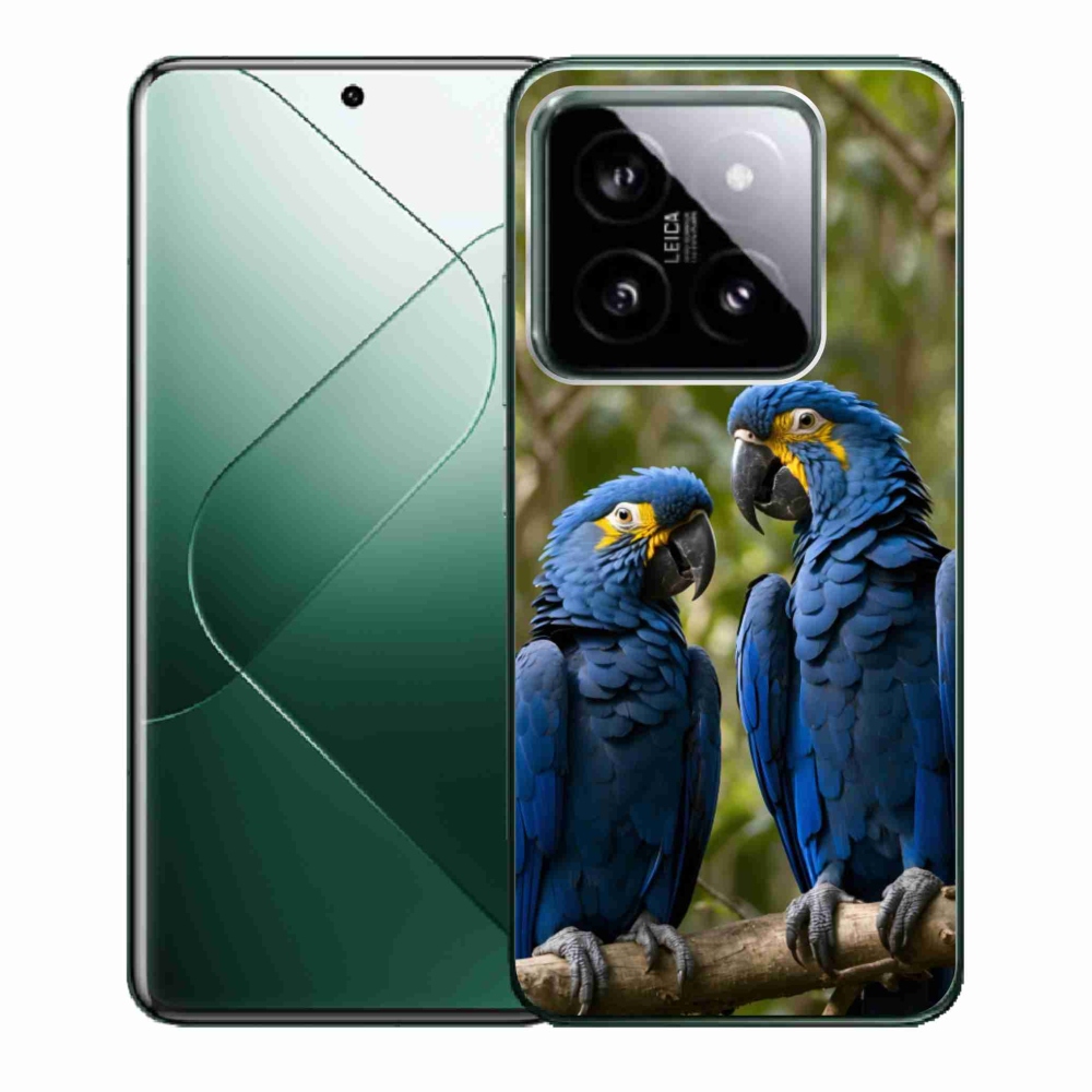 Gélový kryt mmCase na Xiaomi 14 - papagájové duo