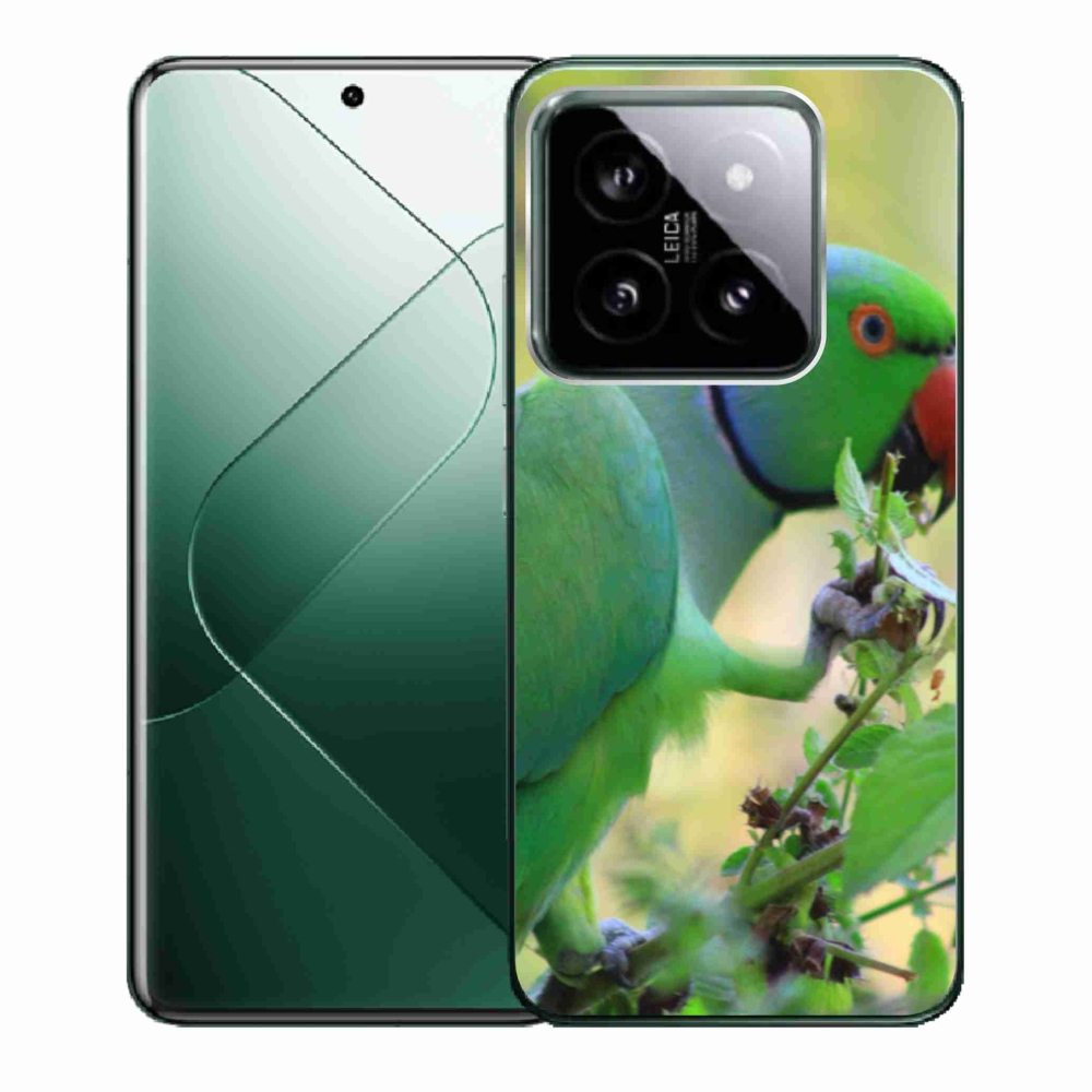 Gélový kryt mmCase na Xiaomi 14 - papagáj Alexandr