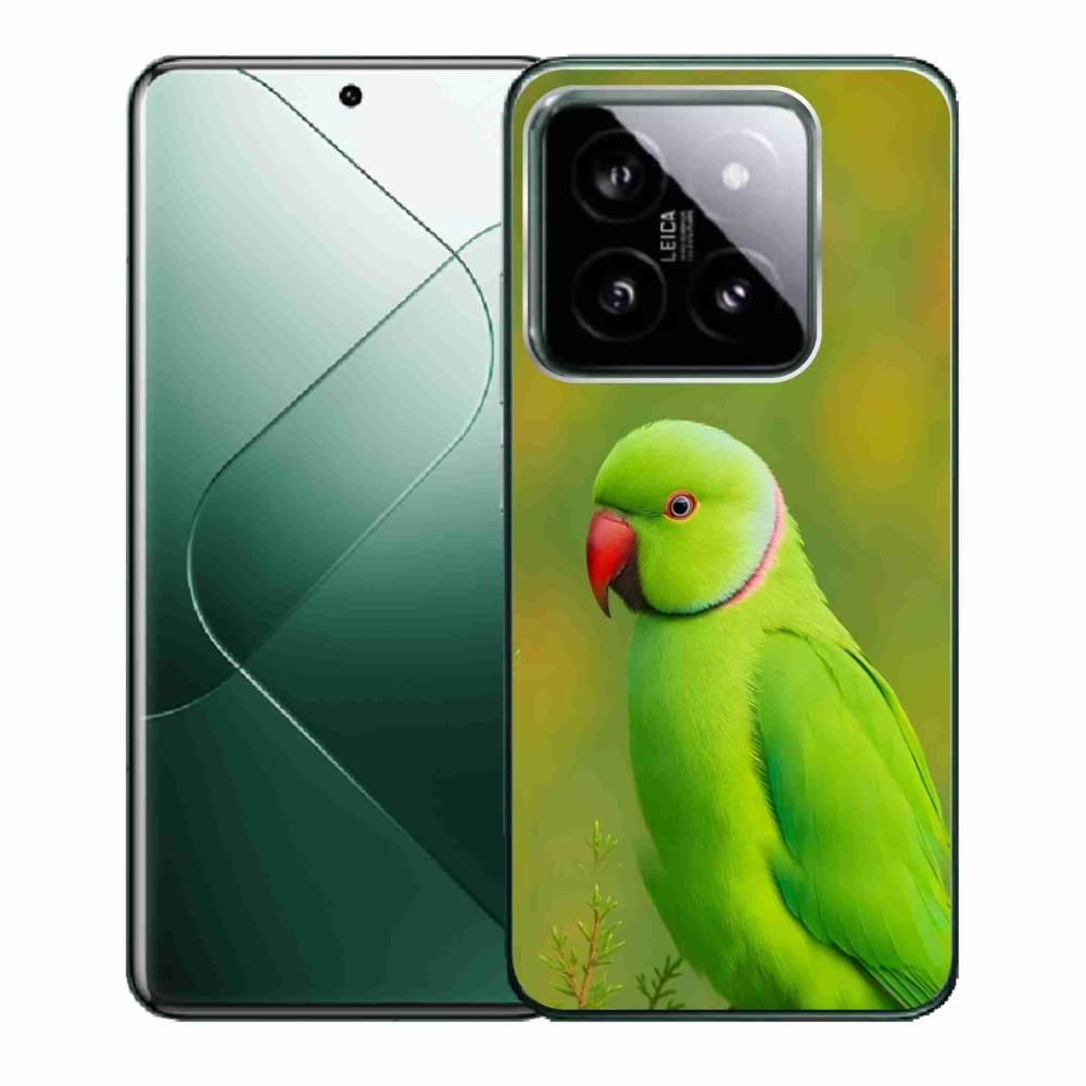 Gélový kryt mmCase na Xiaomi 14 - papagáj Alexandr 2