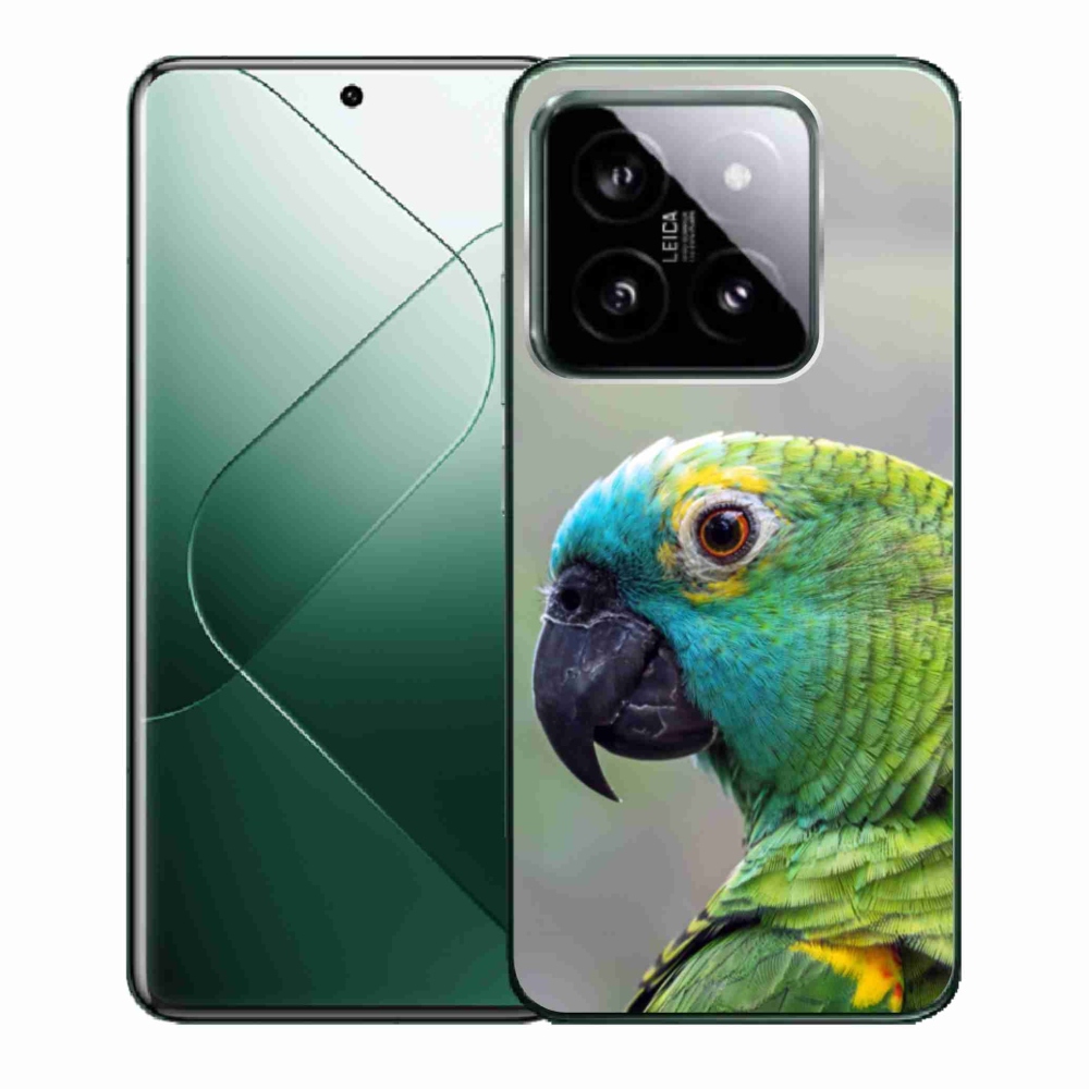Gélový kryt mmCase na Xiaomi 14 - papagáj amazoňan