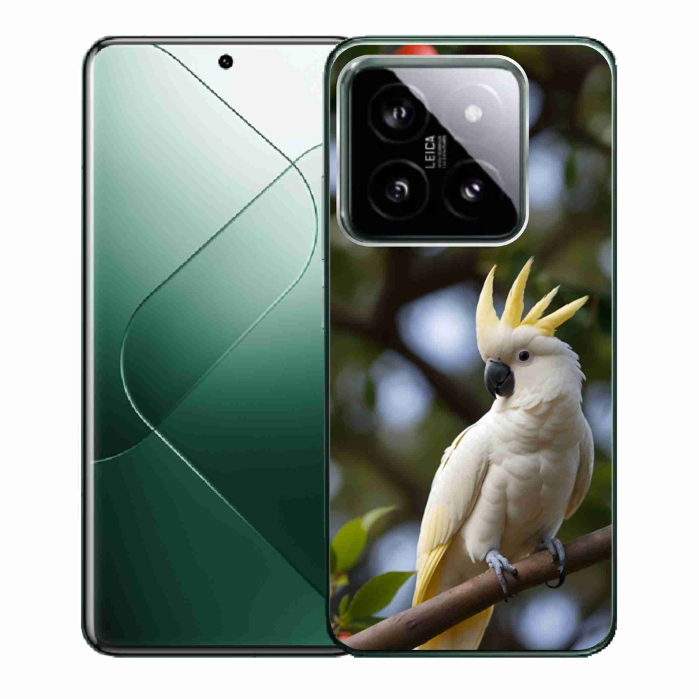 Gélový kryt mmCase na Xiaomi 14 - papagáj kakadu 3