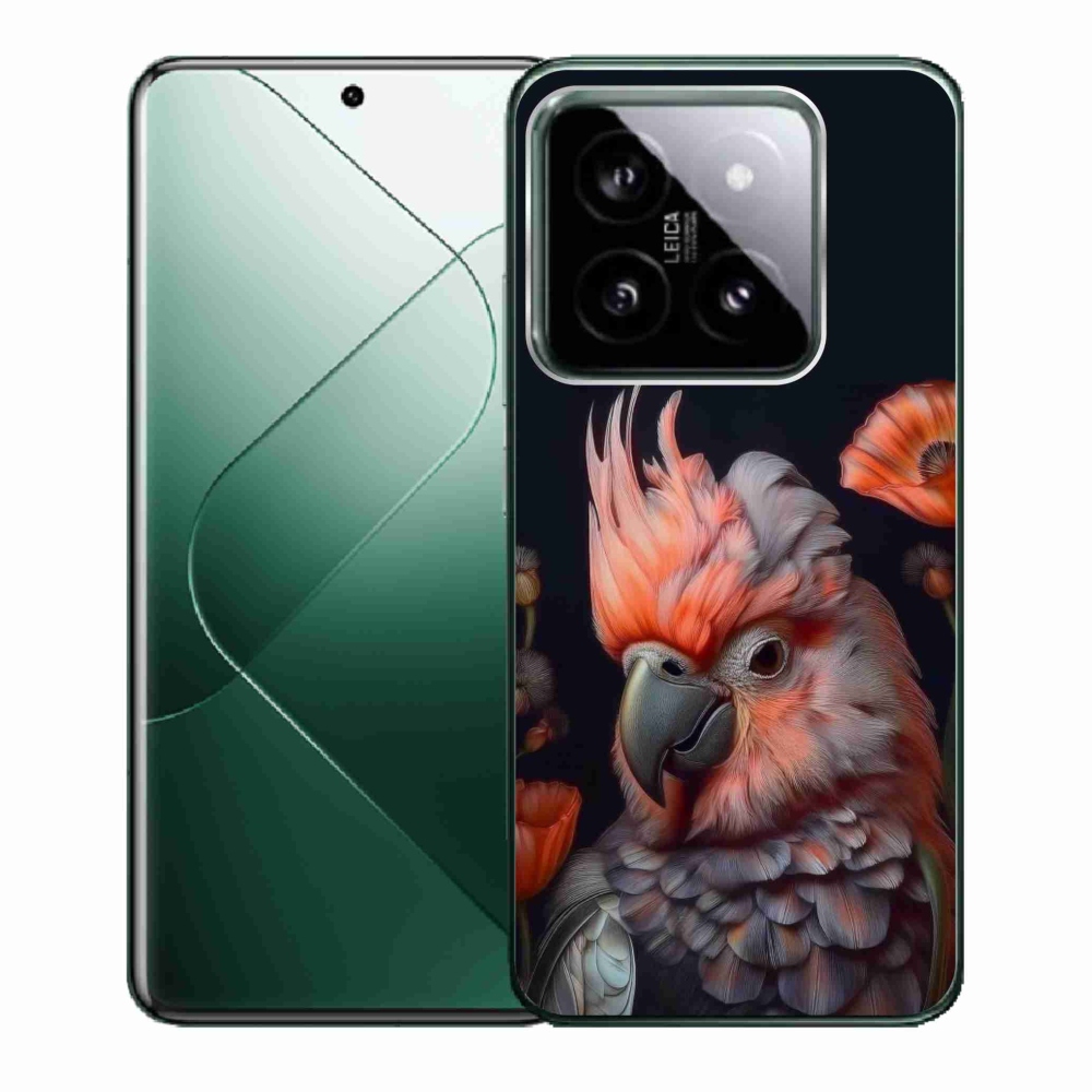 Gélový kryt mmCase na Xiaomi 14 - papagáj kakadu vo farbách