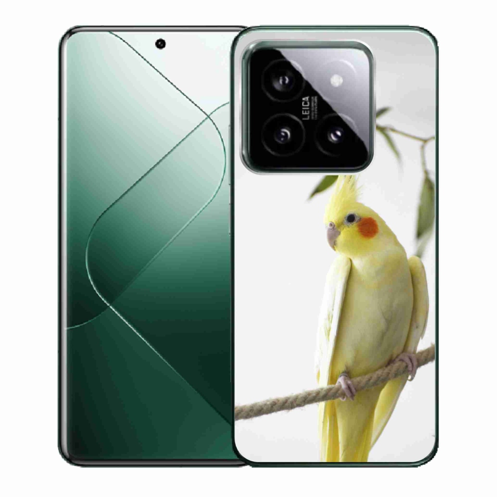 Gélový kryt mmCase na Xiaomi 14 - papagáj korela chocholatá