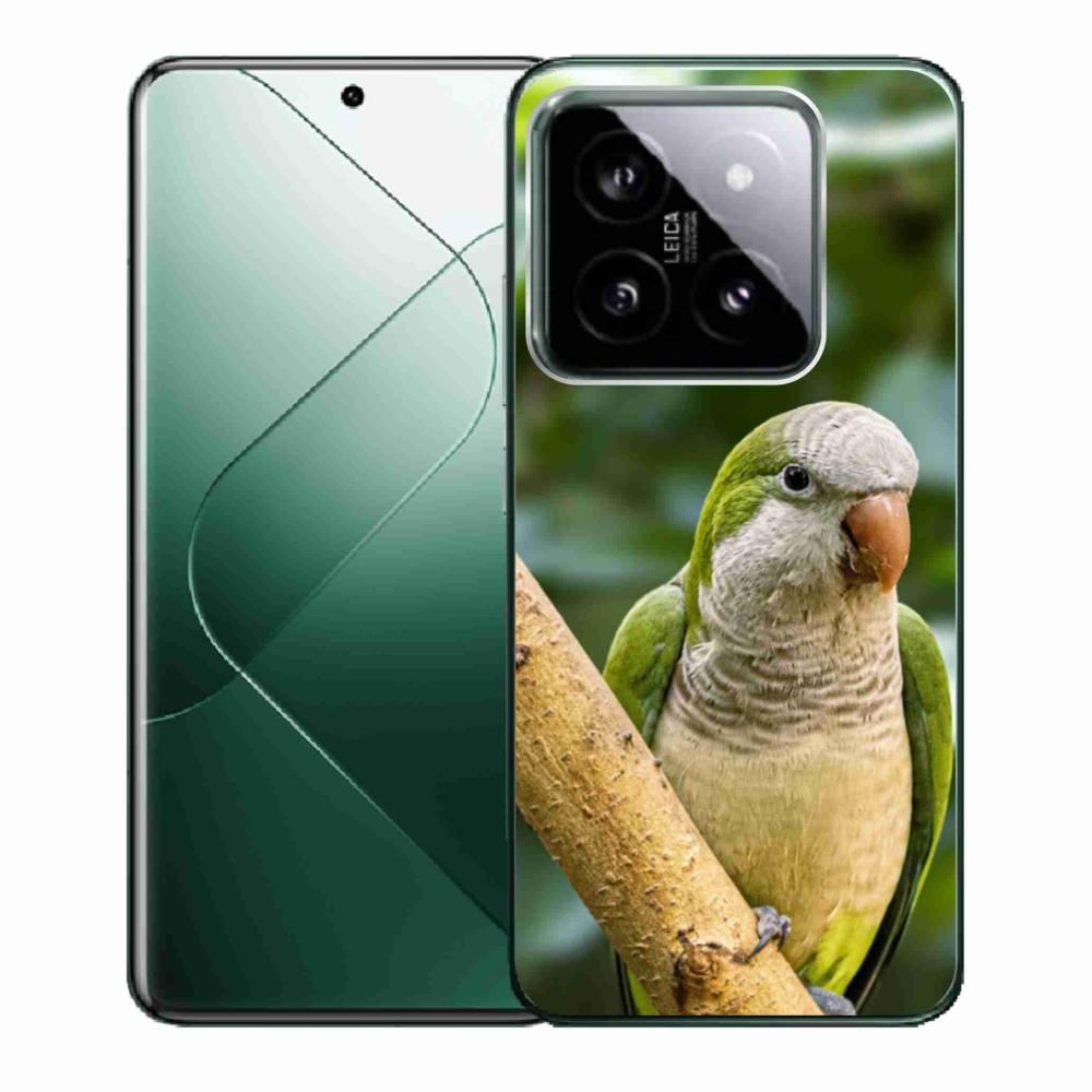 Gélový kryt mmCase na Xiaomi 14 - papagáj mníšok