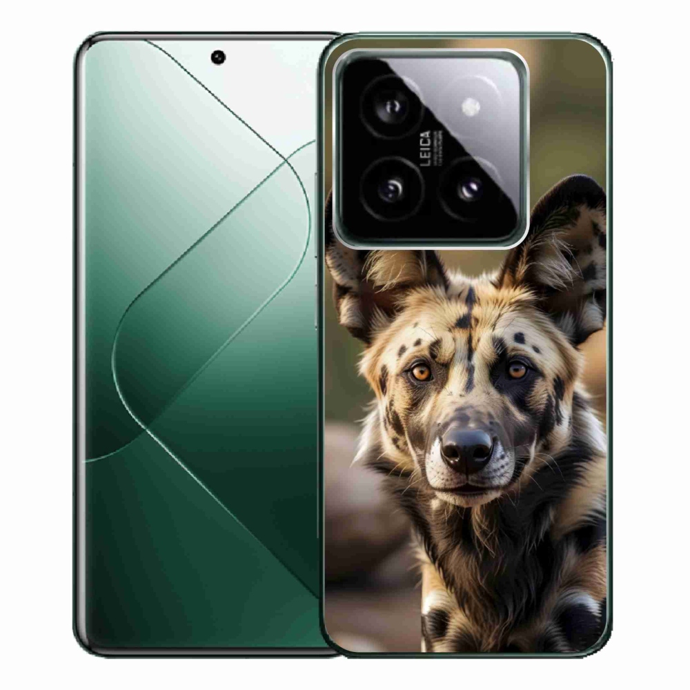 Gélový kryt mmCase na Xiaomi 14 Pro - africký divoký pes