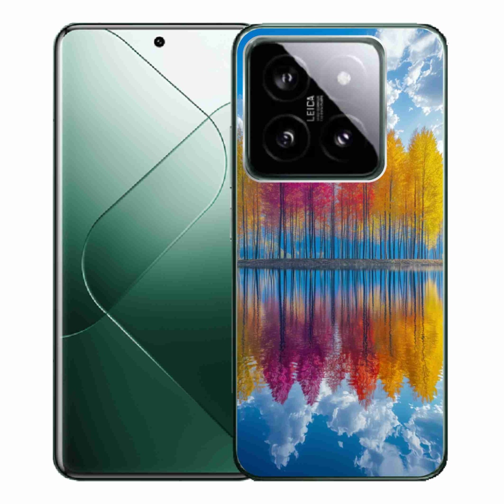 Gélový kryt mmCase na Xiaomi 14 Pro - farebné stromy