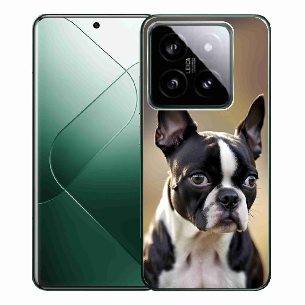 Gélový kryt mmCase na Xiaomi 14 Pro - bostonský teriér