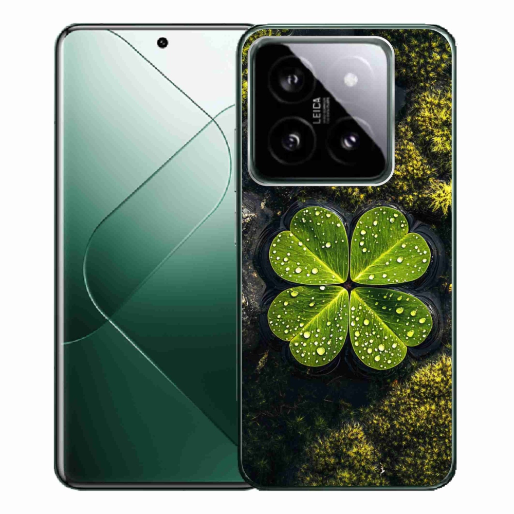 Gélový kryt mmCase na Xiaomi 14 Pro - štvorlístok