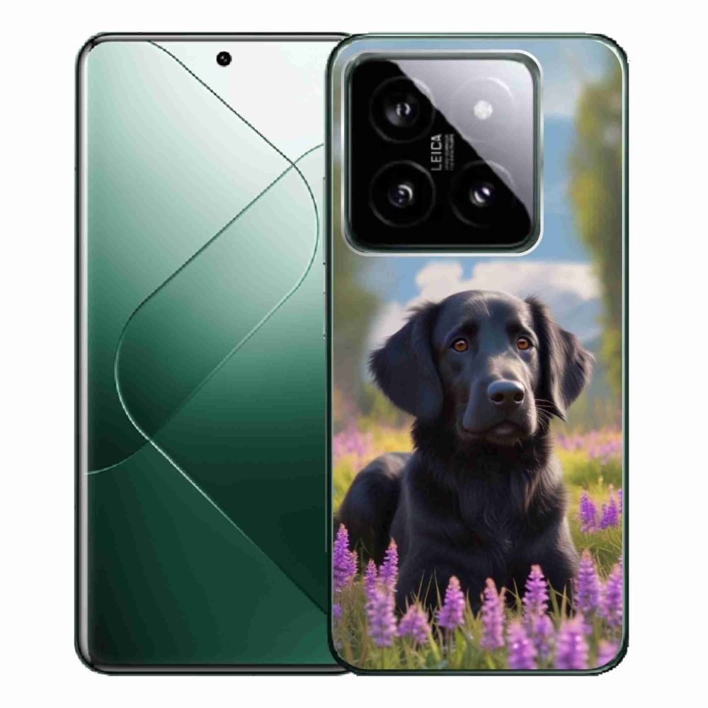 Gélový kryt mmCase na Xiaomi 14 Pro - elegantný čierny retriever