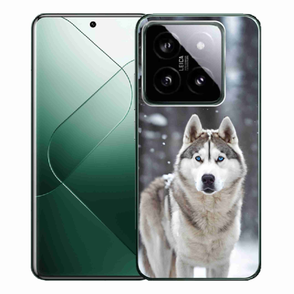 Gélový kryt mmCase na Xiaomi 14 Pro - husky 2