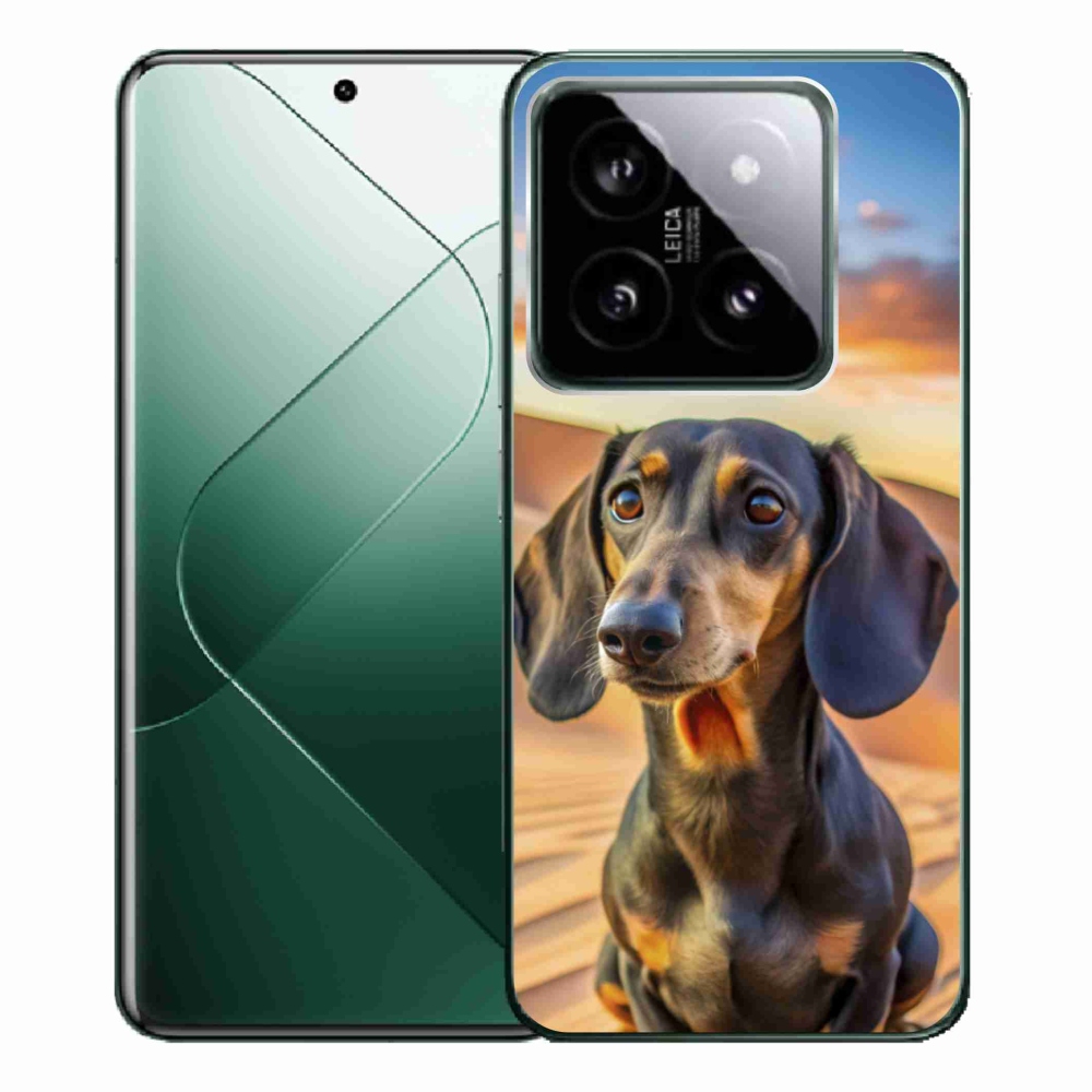 Gélový kryt mmCase na Xiaomi 14 Pro - jazvečík 3