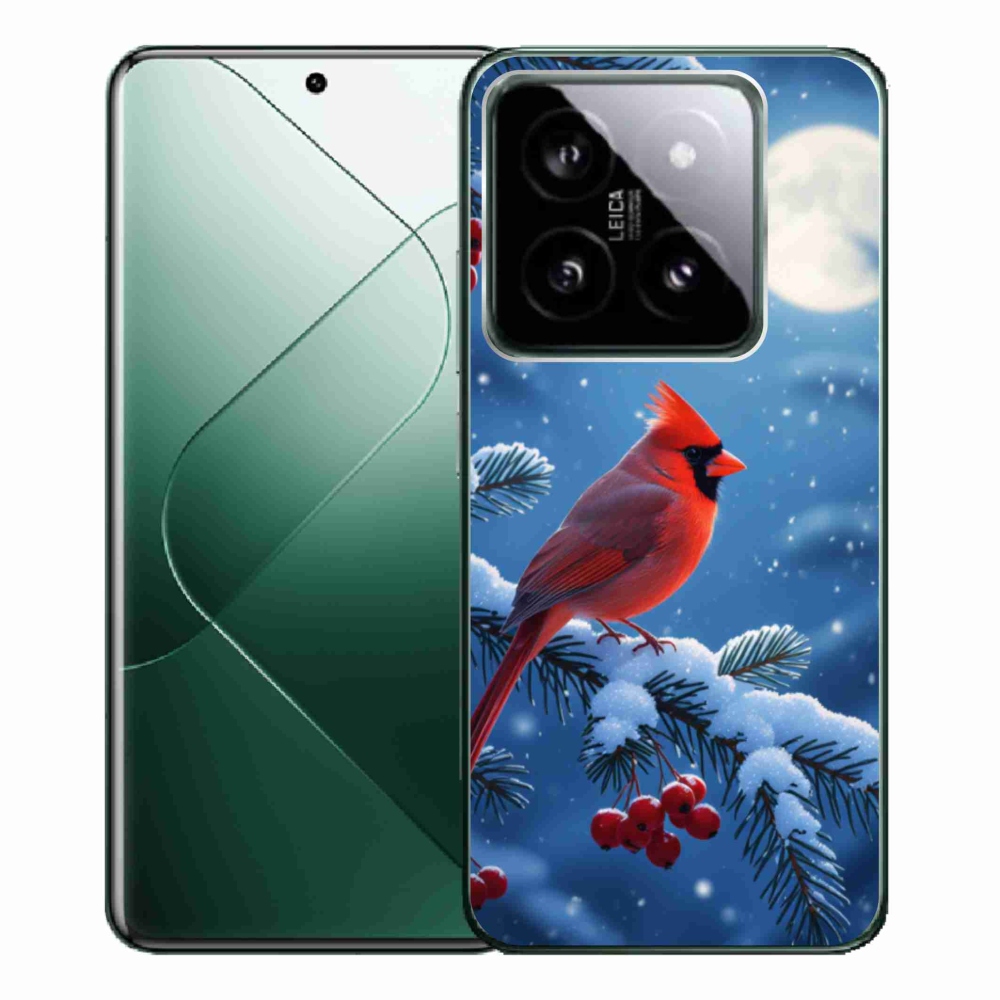 Gélový kryt mmCase na Xiaomi 14 Pro - kardinál červený