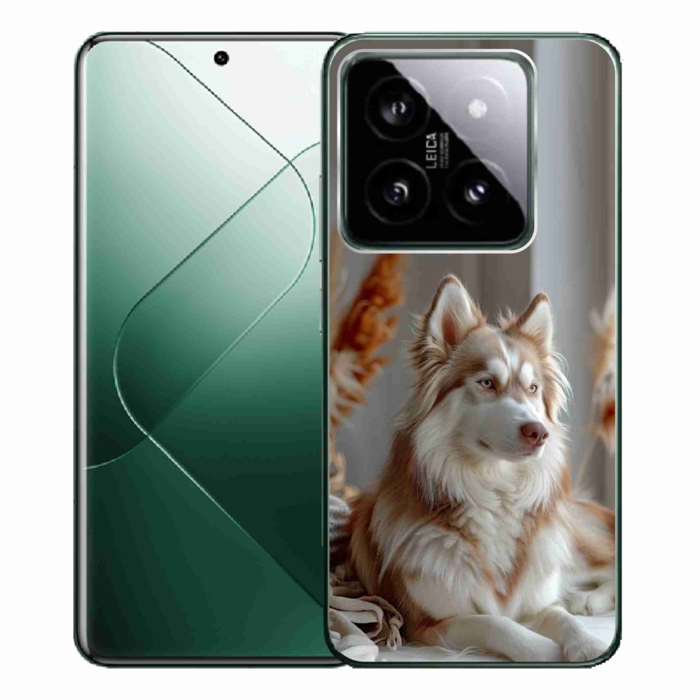 Gélový kryt mmCase na Xiaomi 14 Pro - pokojný sibírsky husky