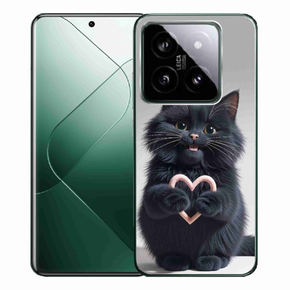Gélový kryt mmCase na Xiaomi 14 Pro - mačacia láska 3