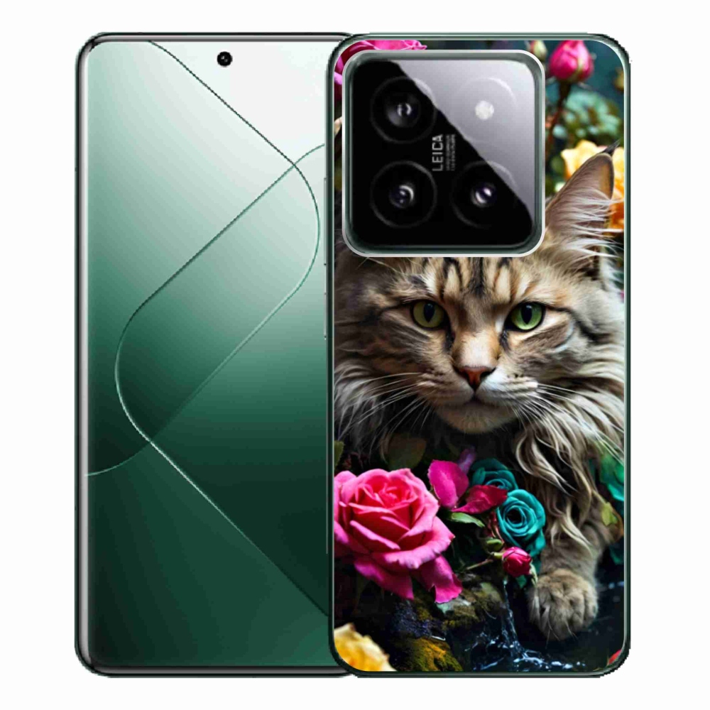 Gélový kryt mmCase na Xiaomi 14 Pro - mačacie pohľad 2