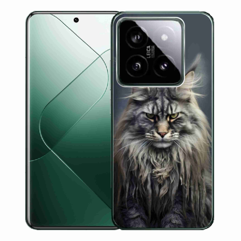 Gélový kryt mmCase na Xiaomi 14 Pro - mačacie pohľad 4