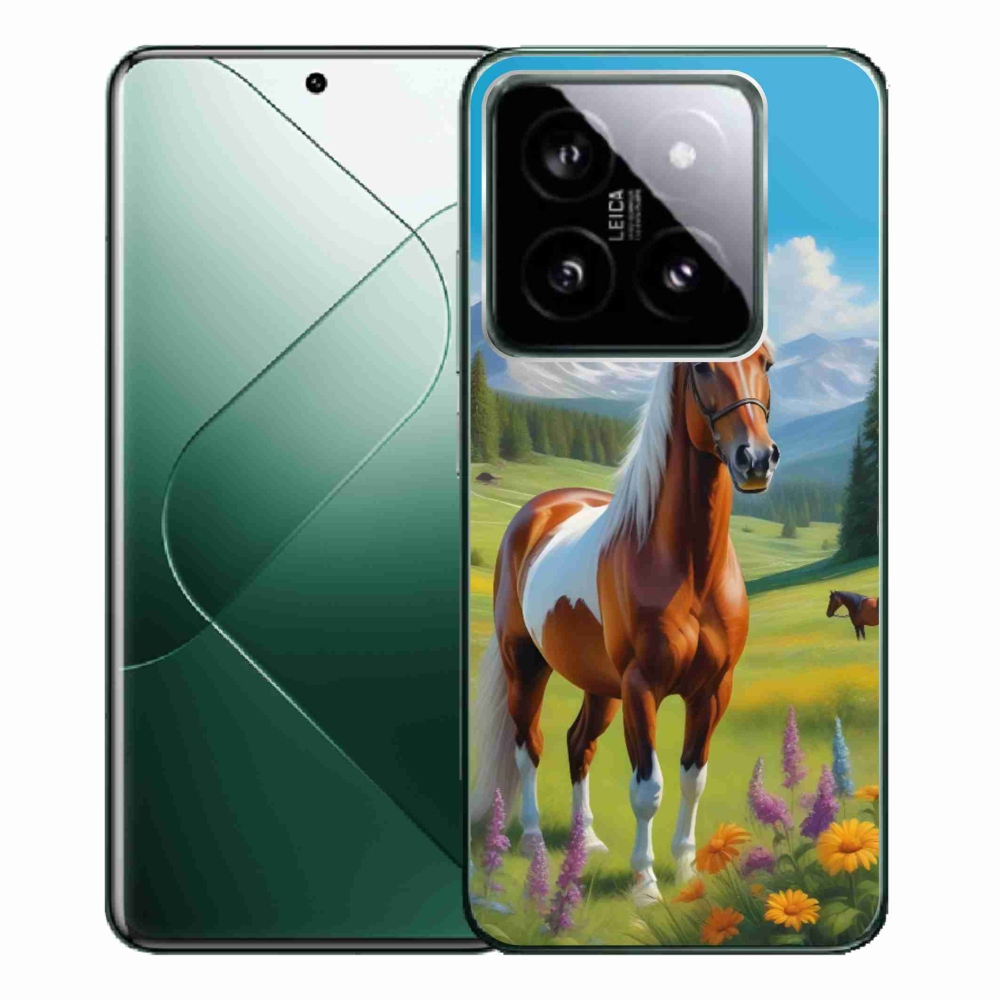 Gélový kryt mmCase na Xiaomi 14 Pro - kôň na lúke