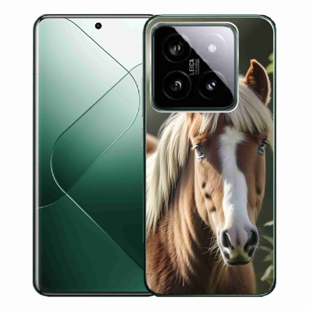 Gélový kryt mmCase na Xiaomi 14 Pro - kôň so svetlou hrivou