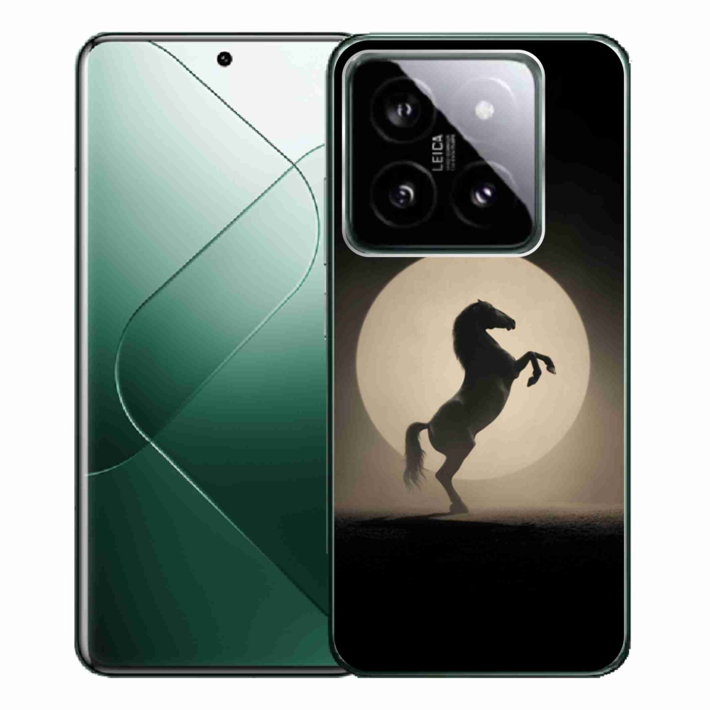 Gélový kryt mmCase na Xiaomi 14 Pro - kôň v siluete