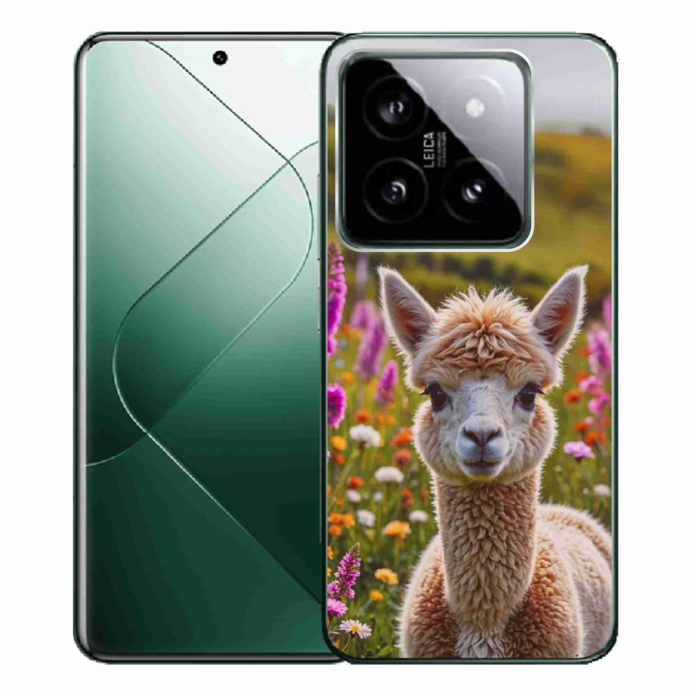 Gélový kryt mmCase na Xiaomi 14 Pro - lama na lúke