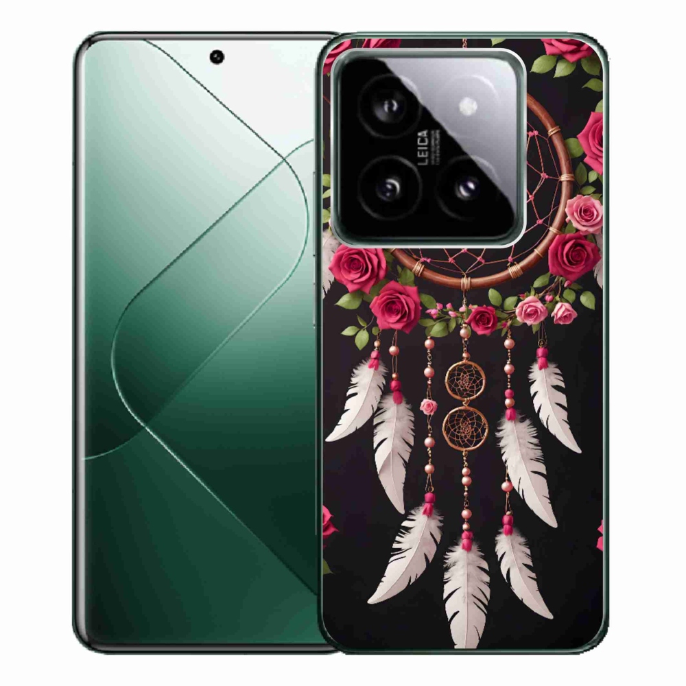 Gélový kryt mmCase na Xiaomi 14 Pro - lapač snov s ružami