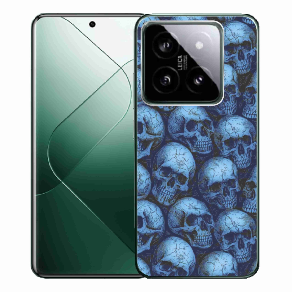 Gélový kryt mmCase na Xiaomi 14 Pro - lebky