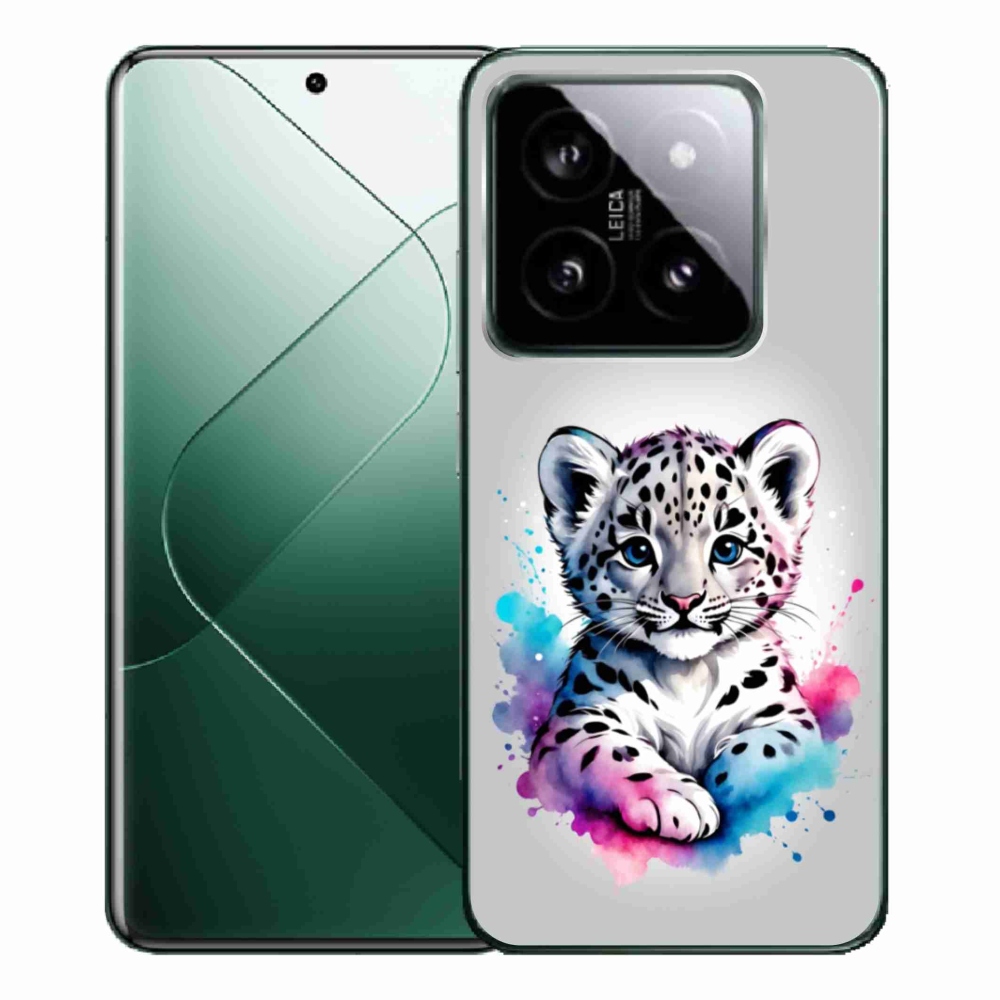 Gélový kryt mmCase na Xiaomi 14 Pro - leopardej mláďa