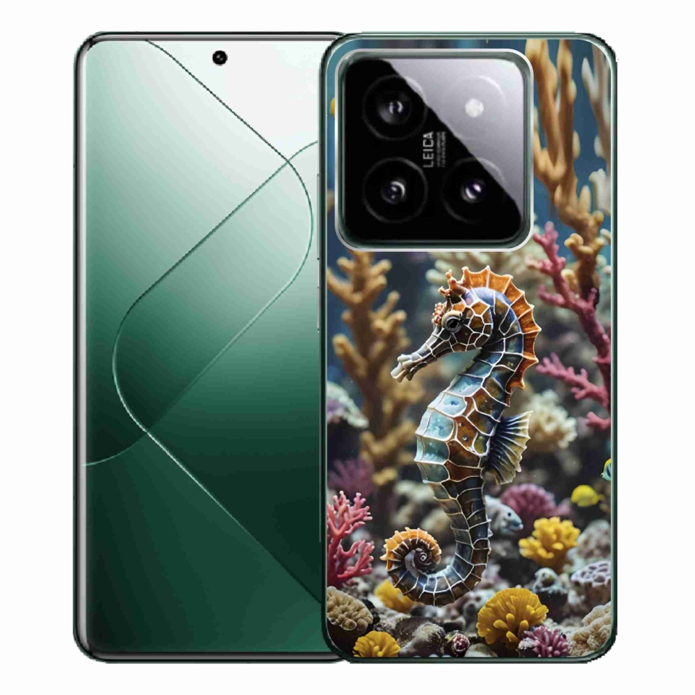 Gélový kryt mmCase na Xiaomi 14 Pro - morský koník 2