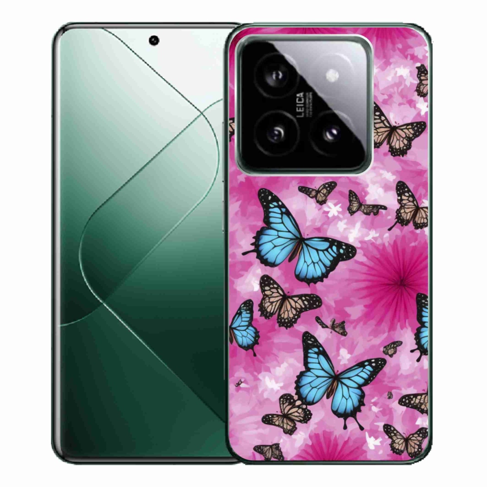 Gélový kryt mmCase na Xiaomi 14 Pro - motýlia záhrada