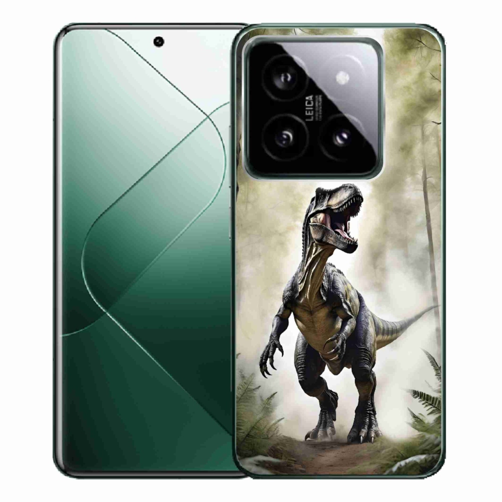 Gélový kryt mmCase na Xiaomi 14 Pro - naštvaný T-Rex