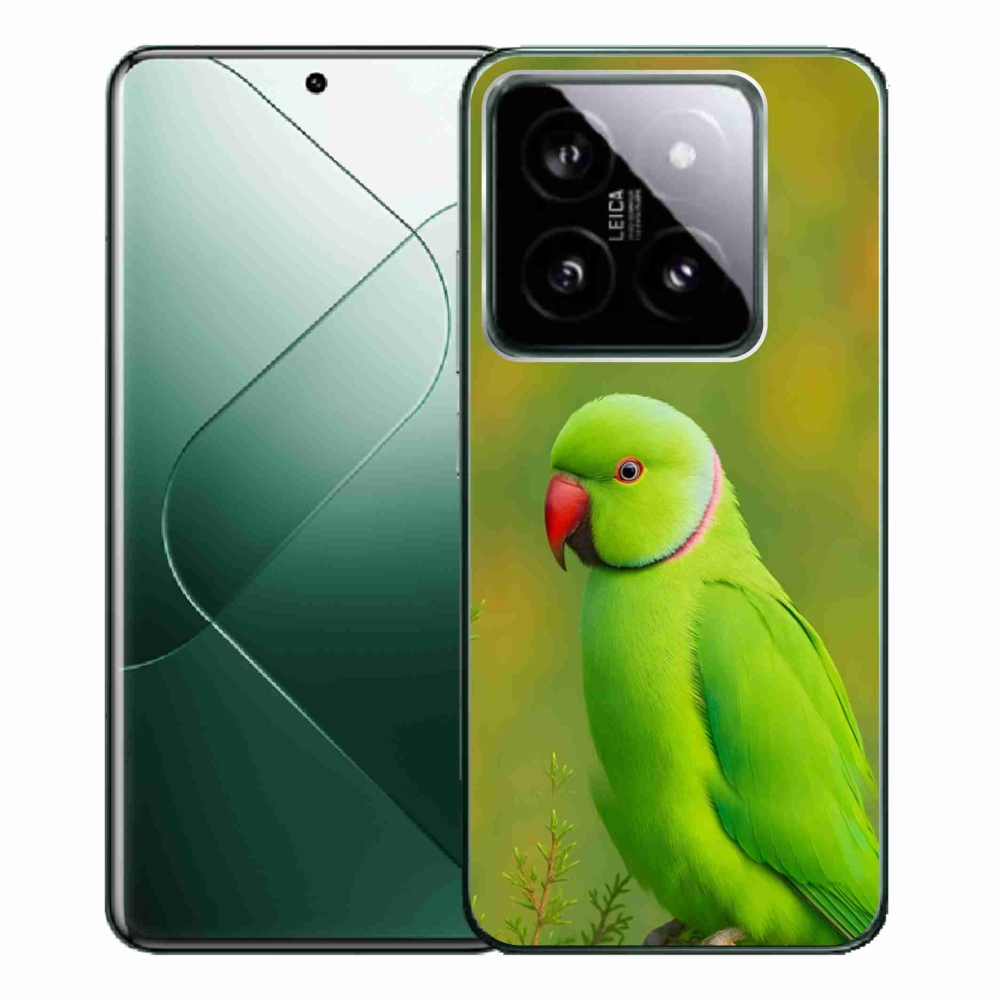 Gélový kryt mmCase na Xiaomi 14 Pro - papagáj Alexandr 2