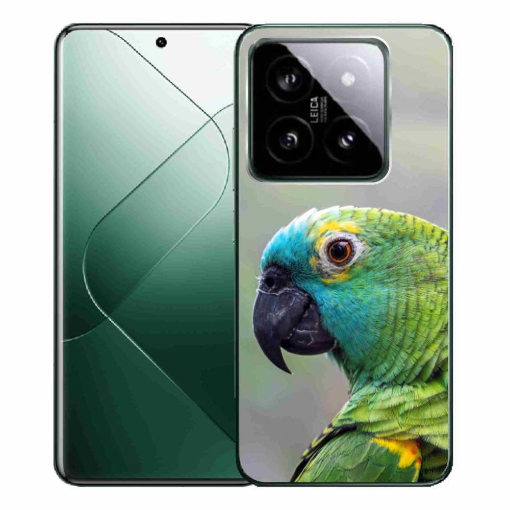 Gélový kryt mmCase na Xiaomi 14 Pro - papagáj amazoňan