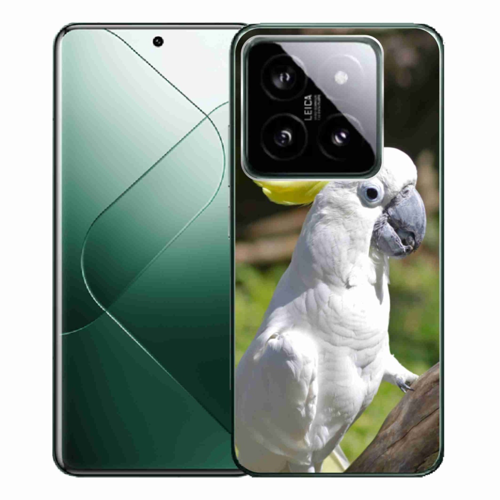 Gélový kryt mmCase na Xiaomi 14 Pro - papagáj kakadu 2