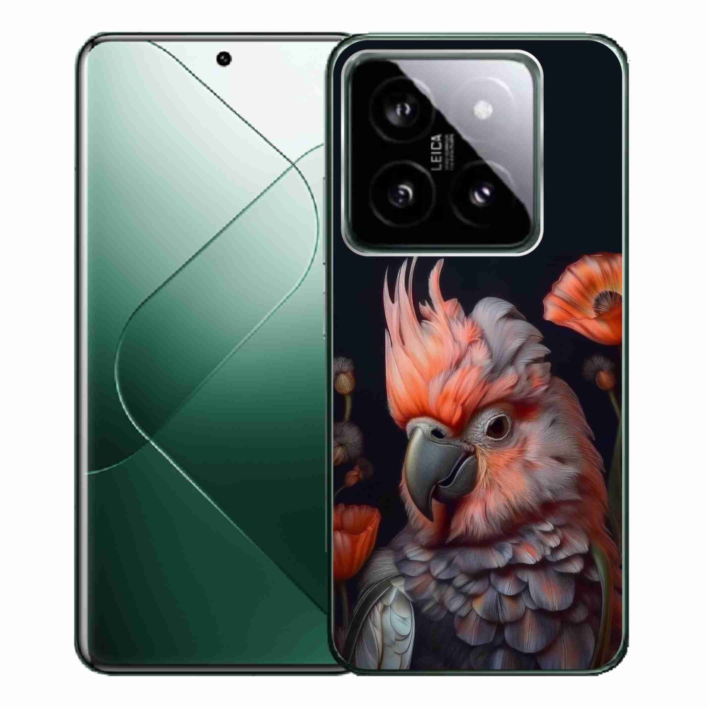 Gélový kryt mmCase na Xiaomi 14 Pro - papagáj kakadu vo farbách