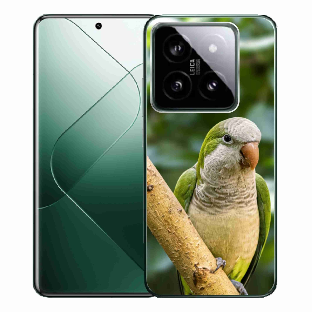 Gélový kryt mmCase na Xiaomi 14 Pro - papagáj mníšok