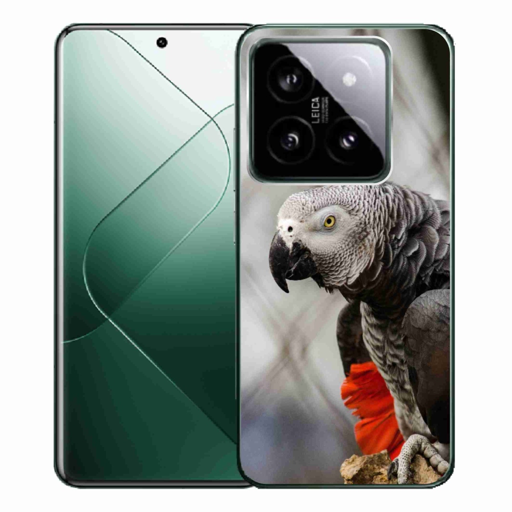 Gélový kryt mmCase na Xiaomi 14 Pro - papagáj žako 3