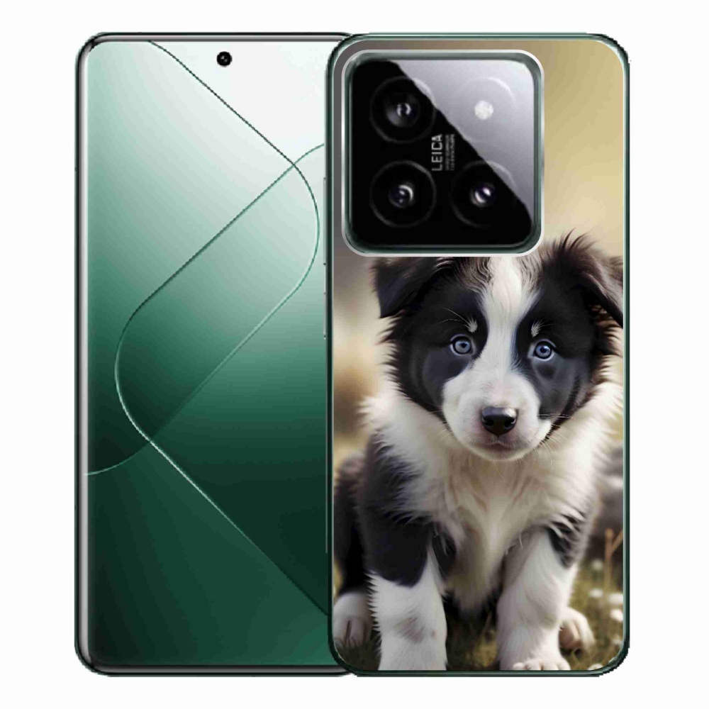 Gélový kryt mmCase na Xiaomi 14 Pro - roztomilá border kólia