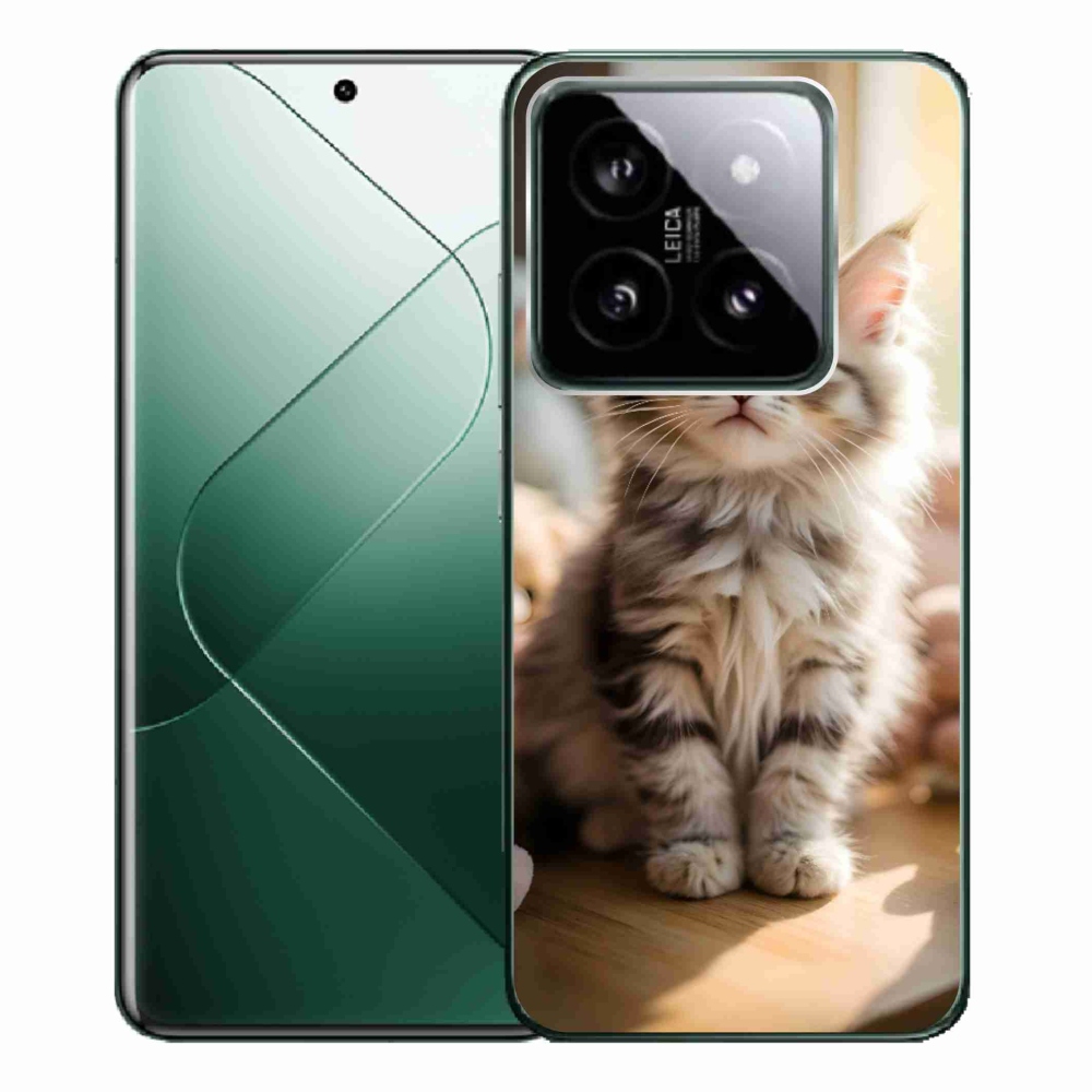 Gélový kryt mmCase na Xiaomi 14 Pro - roztomilé mačiatko 10