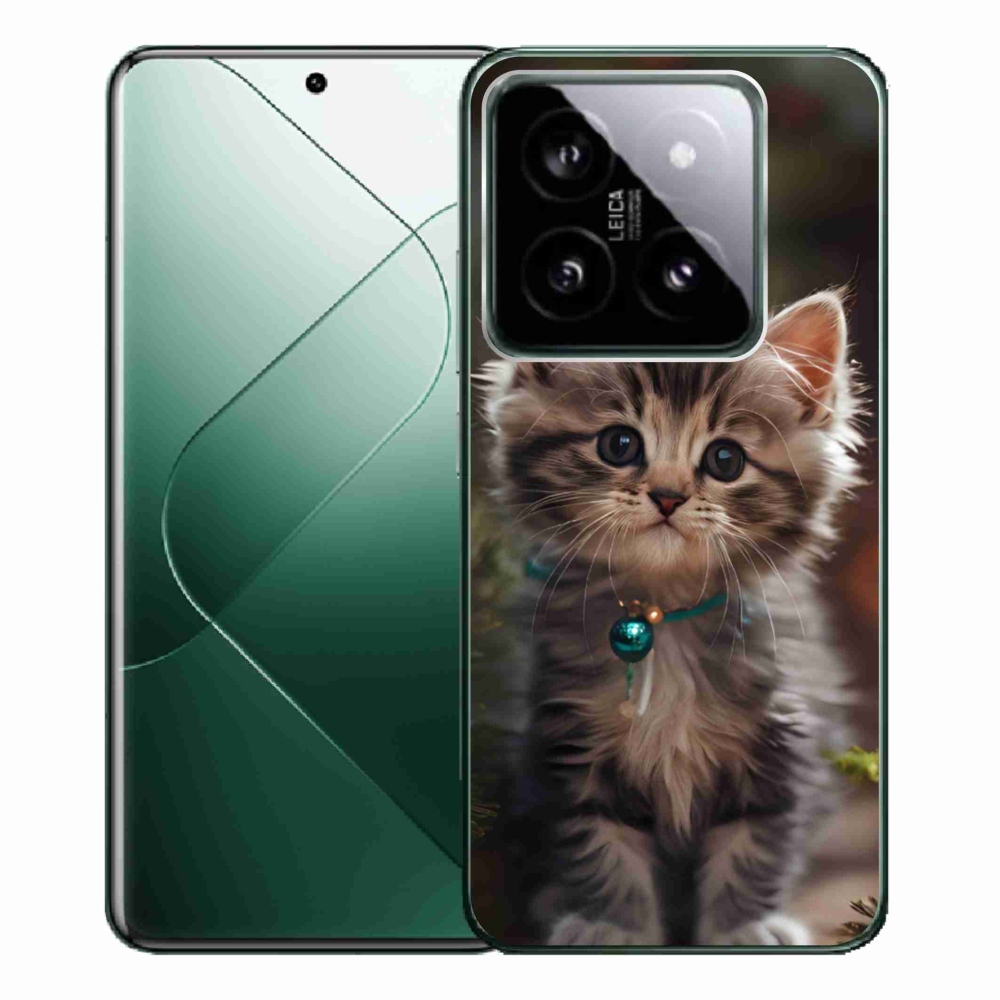 Gélový kryt mmCase na Xiaomi 14 Pro - roztomilé mačiatko 11